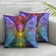 Throw Pillow Covers and Seven Color Soul Design Square Pillowcase for Home Decor Sofa Car Bedroom Pillow case