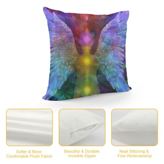 Throw Pillow Covers and Seven Color Soul Design Square Pillowcase for Home Decor Sofa Car Bedroom Pillow case