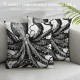 Common Octopus Throw Pillow Covers Hand Drawn Sea Animal Art Design Square Pillowcases for Home Decor Sofa Car Bedroom Pillow case