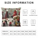 Throw Pillow Covers Merry Christmas Xmas Square Pillowcases for Home Decor Sofa Car Bedroom Cute Dogs Animals Design Pillow Cases