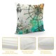 Throw Pillow Covers Nautical Sailboat Compass Ocean Lighthouse Sketch Anchor Seabirds Modern Square Pillowcase for Home Decor Sofa Car Bedroom Pillow case