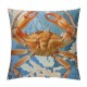 PHYHOO Throw Pillow Covers Vintage Beach Theme Coral Design Square Pillowcase for Home Decor Sofa Car Bedroom Pillow case