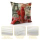 PHYHOO Throw Pillow Covers French Vintage Style Square Pillowcase for Home Decor Sofa Car Bedroom Pillow case