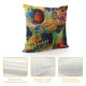 PHYHOO Throw Pillow Covers Skull Fantasy Square Pillowcases for Home Decor Sofa Car Bedroom Pillow Cases