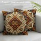 PHYHOO Throw Pillow Covers Vintage Boho Pattern Design Square Pillowcase for Home Decor Sofa Car Bedroom Pillow case