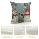 Throw Pillow Covers Cute Snowman Love Square Pillowcase for Home Decor Sofa Car Bedroom Pillow case