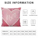 Valentine Throw Pillow Covers Pink White Pillow Covers For Home Office Cushion Covers Romantic Couple Decorative&nbsp;Square&nbsp;Pillow&nbsp;Cases Heart Pattern Decorative Pillow Covers