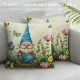 Spring Throw Pillow Covers, Cushion Covers,Kids Butterfly Bee Cushion Cases, All Season Decorative Pillow Covers For Home Bedroom Sofa Bed