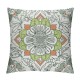 Aesthetic Floral Throw Pillow Covers Bohemian Mandala Pillow Covers for All Ages, Paisley Flower Cushion Covers, Boho Cushion Cases Green White Grey