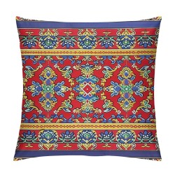 Bohemian Floral Throw Pillow Cover Pillow Cover For Women Colorful Indian Native American Cushion Cover Rustic Decorative Pillow Cover Soft Bedroom Decor