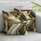 Yellow Marble Throw Pillow Cover , Gold Crack Pillow Cover, Abstract Marbling Cushion Cover, Boho Decorative Pillow Cover