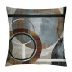 Brown Grey Throw Pillow Covers,Geometric Swirls Pillow Covers for Sofa Bed,Ombre Gradient Bedding,Modern Geometry Circular Stripes Abstract Art Decorative Square Pillow Cases