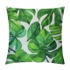 Palm Leaf Throw Pillow Covers,Tropical Leaves Pillow Covers for Kids, Oil Painting Cushion Covers, Banana Leaves Decorative Pillow Covers Soft