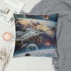 Earth Throw Pillow Covers for Man Woman, Stars Pillow Covers, Cushion Covers,Glitter Universe Decorative Pillow Covers