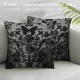 Dark Grey Throw Pillow Covers Pillow Covers Vintage Floral Cushion Covers For Adult Teens Decorative Pillow Covers,Bedroom Decor