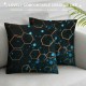 Neon Geometric Throw Pillow Covers for Kids Boys Girls,Ombre Blue Purple Honeycomb Pillow Covers, Cushion Covers,Abstract Style Decorative Pillow Covers