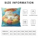 Kids Cute Bear Throw Pillow Covers White Bear Pillow Covers Swimming Pool Cushion Covers Cartoon Animal Vacation Decorative Pillow Covers,Blue Yellow Bedroom Decor