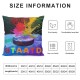 Ice Hockey Throw Pillow Covers  for Kids Man Woman,Ball Sports Gaming Pillow Covers,Watercolor Pattern Cushion Covers,Winter Sports Games Decorative Pillow Covers