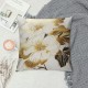 Luxurious Style Leaf Pattern Pillowcase for Home Decoration, Digital Printed Square Cushion Cover, Perfect for Living Room and Bedroom Pillowcase