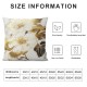 Luxurious Style Leaf Pattern Pillowcase for Home Decoration, Digital Printed Square Cushion Cover, Perfect for Living Room and Bedroom Pillowcase