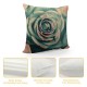 Vintage Rose Throw Pillow Covers Green Art Floral Square Pillowcases Cushion Cover for Room Sofa Chair Bed Home Decor