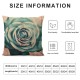 Vintage Rose Throw Pillow Covers Green Art Floral Square Pillowcases Cushion Cover for Room Sofa Chair Bed Home Decor