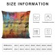 Throw Pillow Cover Colorful Collage with and The Violin Clef Decorative Pillow Cases Home Decor Square Pillowcases