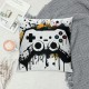 White Game Joystick Gamepad Throw Pillow Covers Decorative Square Pillowcase Soft Cushion Covers for Sofa Couch Bed Home Decor, Multiple Sizes Available