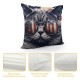 Funny Cool Cat Decorative Throw Pillow Cover Square Cushion Cases Printed Pillowcase for Couch Sofa Living Room