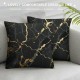 Black Marble Throw Pillow Covers Marbling Decorative Pillowcases Soft Cushion Covers for Sofa Couch Bed Home Decor