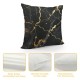 Black Marble Throw Pillow Covers Marbling Decorative Pillowcases Soft Cushion Covers for Sofa Couch Bed Home Decor