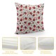 Coccinella Septempunctata Decorative Throw Pillow Cover Square Cushion Cases Printed Pillowcase for Couch Sofa Living Room