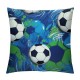 Football Ball Pattern Throw Pillow Covers Decorative Pillowcases Soft Cushion Covers for Sofa Couch Bed Home Decor