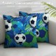 Football Ball Pattern Throw Pillow Covers Decorative Pillowcases Soft Cushion Covers for Sofa Couch Bed Home Decor