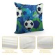 Football Ball Pattern Throw Pillow Covers Decorative Pillowcases Soft Cushion Covers for Sofa Couch Bed Home Decor