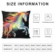 LJFABKY Colorful Horse Throw Pillow Cover Square Cushion Cases Double Side Printed Pillowcase for Couch Sofa Living Room