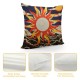 LJFABKY Puerto Rican Sun Decorative Throw Pillow Cover Square Cushion Cases Printed Pillowcase for Couch Sofa Living Room