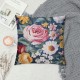 Short Plush Decorative Throw Pillow Covers, Pillow Shams, Square Cushion Cases Printed Pillowcase for Couch Sofa Living Room,Indoor/Outdoor Pillowcase,Cushion Cover