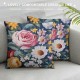 Short Plush Decorative Throw Pillow Covers, Pillow Shams, Square Cushion Cases Printed Pillowcase for Couch Sofa Living Room,Indoor/Outdoor Pillowcase,Cushion Cover