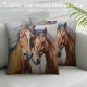 XINLUO Throw Pillow Case Cushion Covers Symbolizes Friendship Team and Love Cotton Linen for Couch Bed Sofa Car Waist