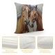 XINLUO Throw Pillow Case Cushion Covers Symbolizes Friendship Team and Love Cotton Linen for Couch Bed Sofa Car Waist