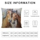 XINLUO Throw Pillow Case Cushion Covers Symbolizes Friendship Team and Love Cotton Linen for Couch Bed Sofa Car Waist