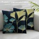 XINLUO Short Plush Pillowcase Gingko Leaf Pattern Square Pillow Case for Bedroom, Sofa, Car Decoration Both Sides