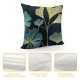 XINLUO Short Plush Pillowcase Gingko Leaf Pattern Square Pillow Case for Bedroom, Sofa, Car Decoration Both Sides