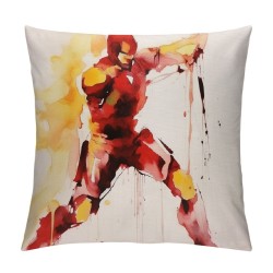 XINLUO Short Plush Pillowcase Abstract Character Print Square Pillow Case for Bedroom, Sofa, Car Decoration Both Sides