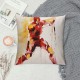 XINLUO Short Plush Pillowcase Abstract Character Print Square Pillow Case for Bedroom, Sofa, Car Decoration Both Sides