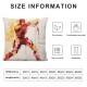 XINLUO Short Plush Pillowcase Abstract Character Print Square Pillow Case for Bedroom, Sofa, Car Decoration Both Sides