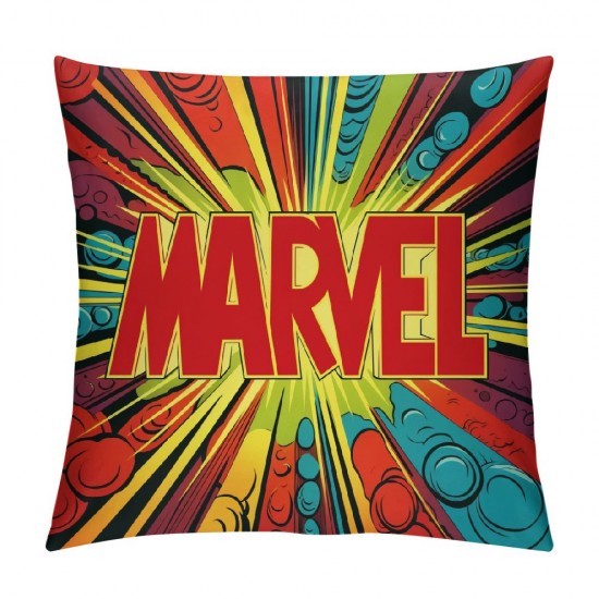 XINLUO Short Plush Pillowcase Super Heroes Comic Square Pillow Case for Bedroom, Sofa, Car Decoration Both Sides